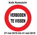 Let op !! tijdelijk verbod op Ruimizcht