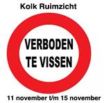 Tijdelijk verbod vissen aan Ruimzicht